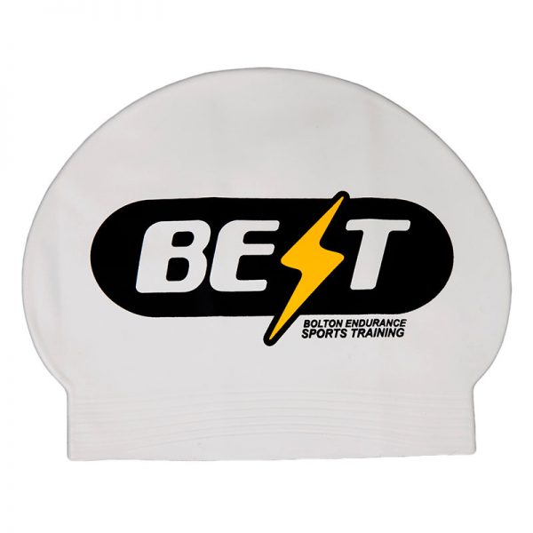 Custom 'BEST' Logo Latex Swim Cap