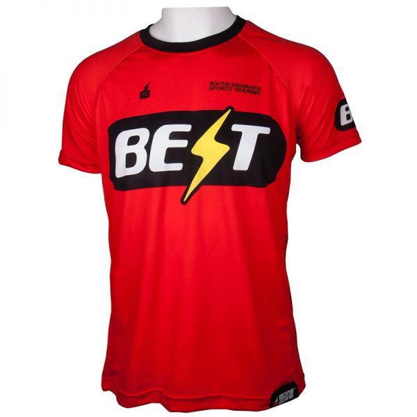 Red Performance Running Tee