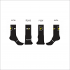 Black 6” Compression Tech Crew Socks