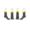 Grey/Yellow 6” Compression Tech Crew Socks